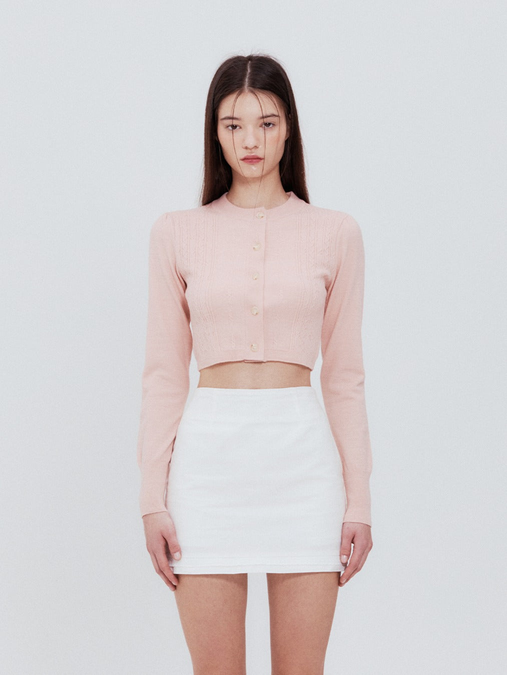 Not your rose  Pale cardigan (Pink)