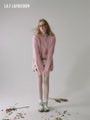 La Freedom Relaxed Frayed Chenille Sweater-Pink