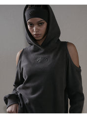 BADBLOOD  Beyond Soft Cutout Hoodie – Charcoal