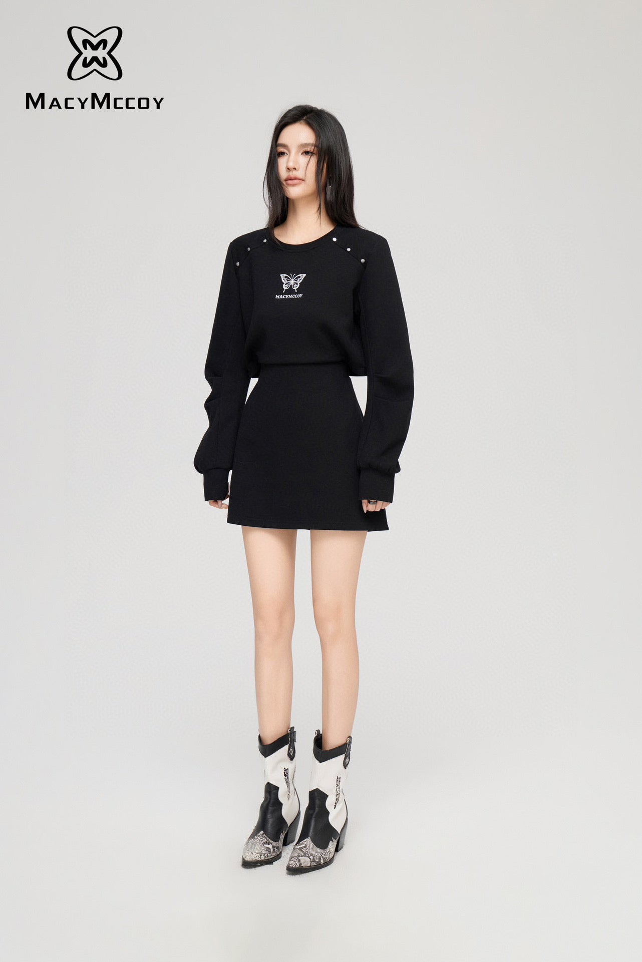 MacyMccoy Butterfly Sweatshirt Dress