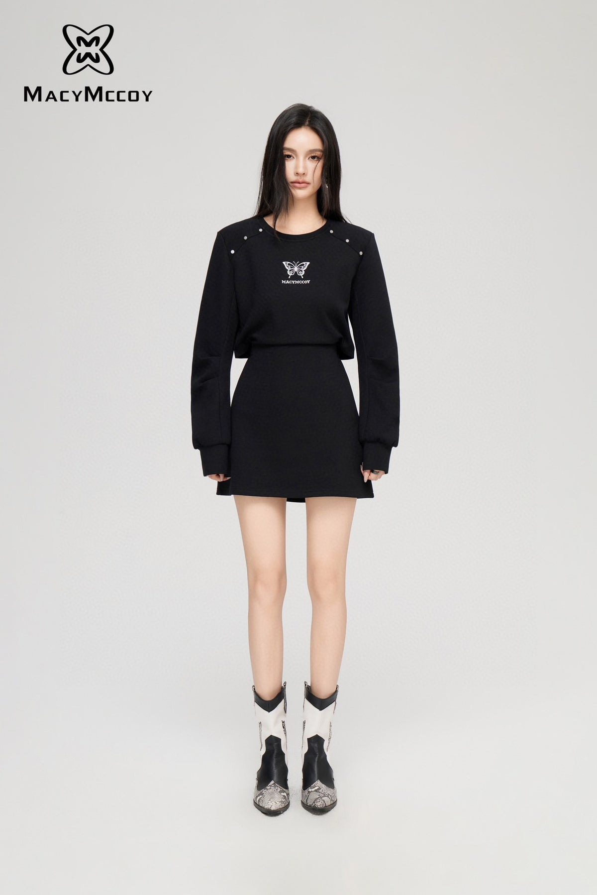 MacyMccoy Butterfly Sweatshirt Dress