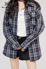 MacyMccoy Detachable Checkered Shirt with Removable Hat