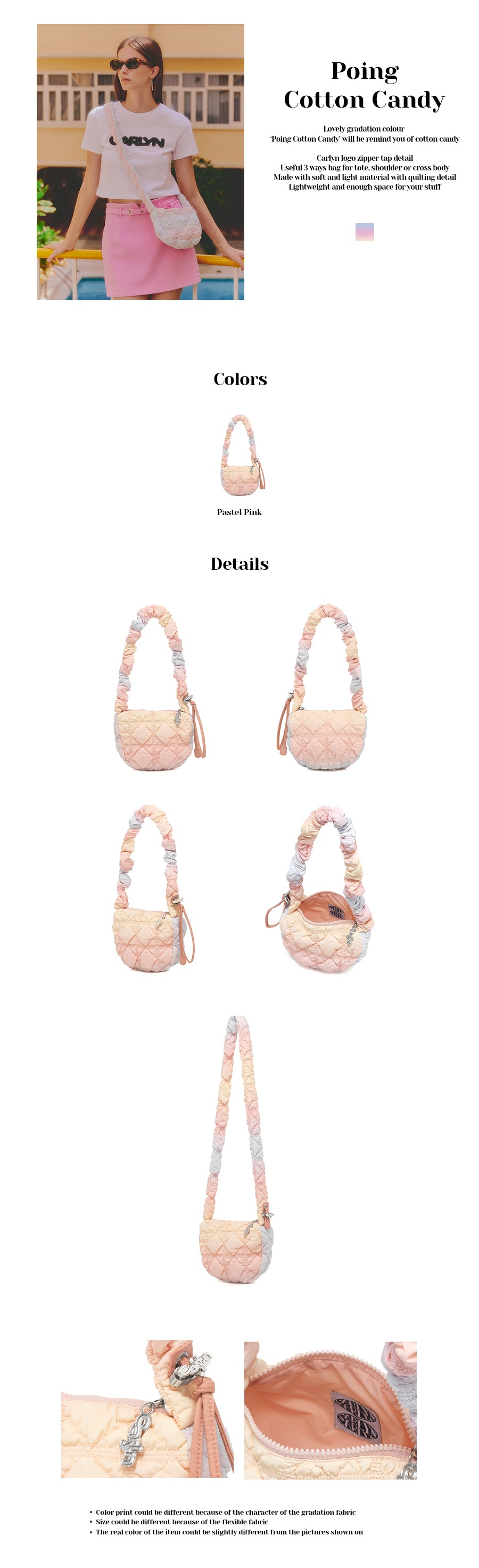 Carlyn POING COTTON CANDY H73116010(PP) Pastel Pink