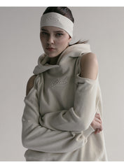 BADBLOOD  Beyond Soft Cutout Hoodie - Cream