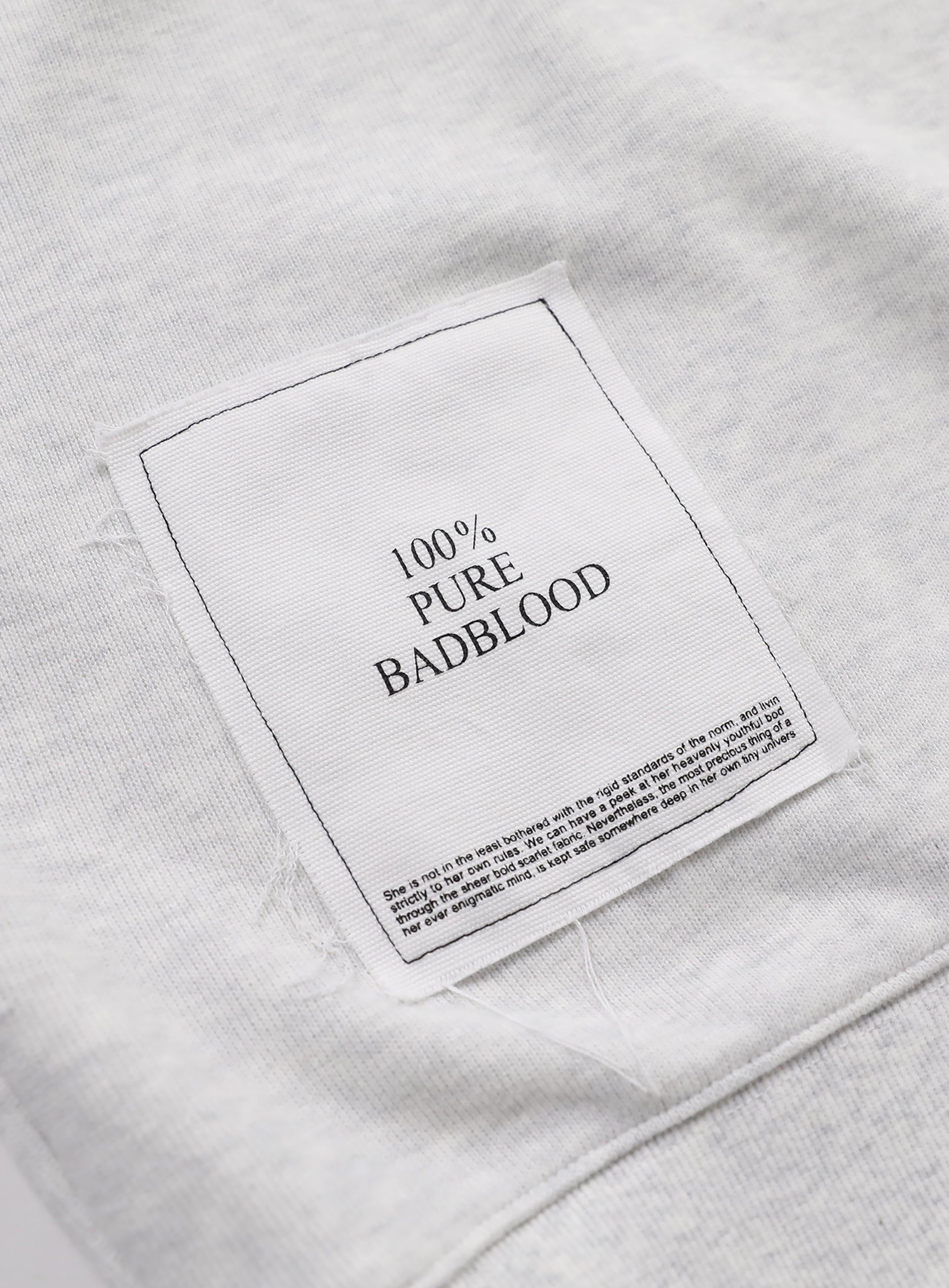 BADBLOOD Kill Them Hood Large Fit - Ash Gray