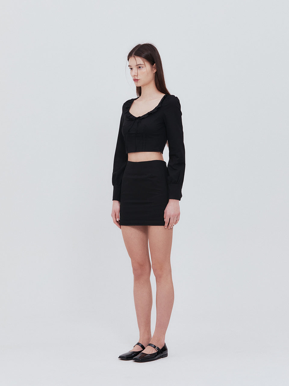 Not your rose Fay skirt (Black）