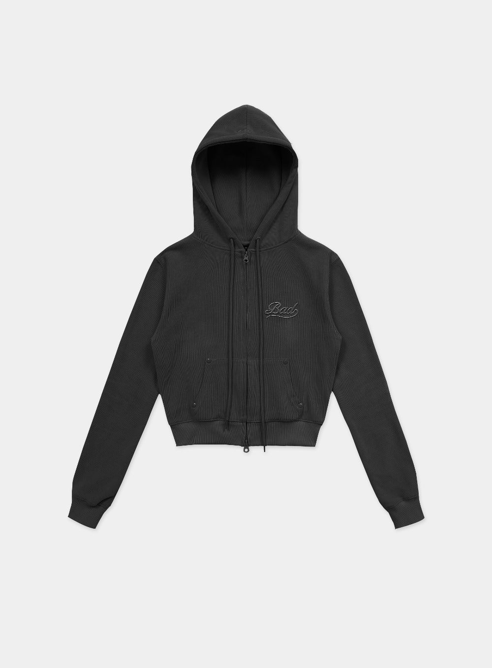 BADBLOOD Beyond Soft Zip-Up Hoodie -  Black